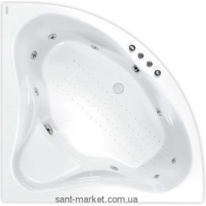 Ванна акрилова кутова PoolSpa колекція Francja 140х140х64 PWS3210ZN000000 + ніжки