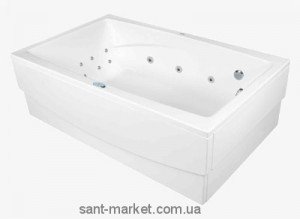 Ванна з гідро і аеромасажем PoolSpa Fantasy 185х115х61 PHP1H10KTTC1819 Titanium Rumba