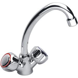 Смеситель для раковины двухвентильный Ferro коллекция Standard хром BST2