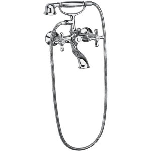 Смеситель двухвентильный для ванны с душем Ferro коллекция Retro New хром XD11