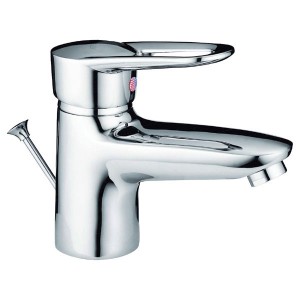 Смеситель для раковины однорычажный с донным клапаном Ferro коллекция Napoli хром BRN2