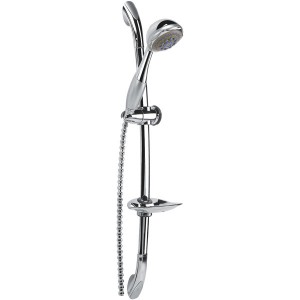 Душовий гарнітур зі штангою Ferro колекція Avo з мильницею хром N53