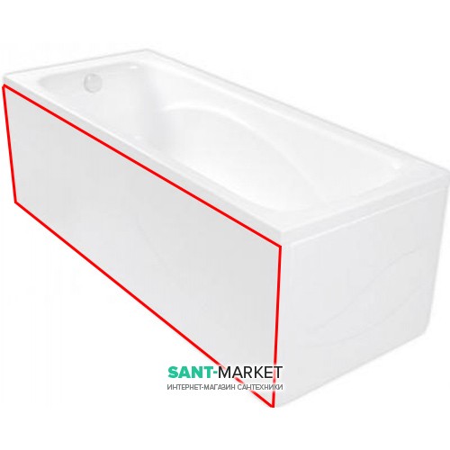 Панель для ванны PoolSpa Muza XL фронтальная 160 см акрил белый PWOAT10DO000000
