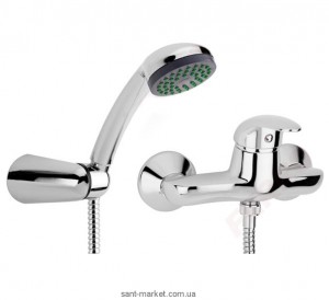 Змішувач для душу настінний змішувач Ferro колекція Ancona з душовим набором хром BAN77
