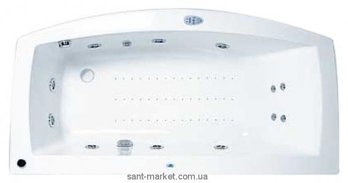 Ванна акрилова прямокутна PoolSpa колекція Quarzo 180х190х61 PWPJ410ZS000000