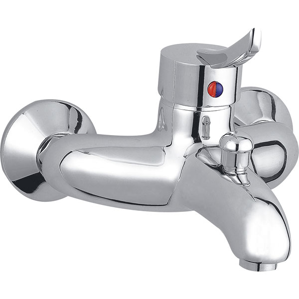 Змішувач одинважільний для ванни з коротким виливом Ferro колекція Werona хром BTW1