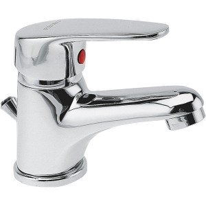 Смеситель для раковины однорычажный с донным клапаном Ferro коллекция Smile хром BSM2