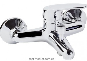 Смеситель однорычажный для ванны с коротким изливом Ferro коллекция Smile хром BSM11