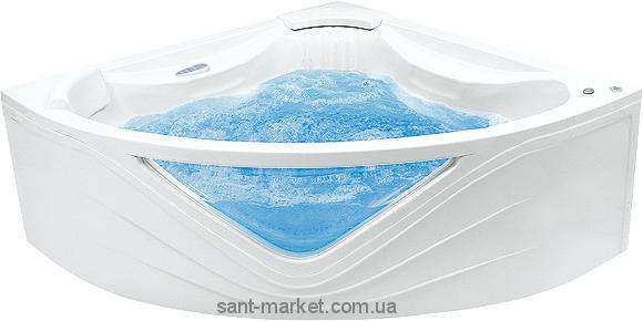 Ванна з гідро і аеромасажем PoolSpa Orchidea 150х150х67 PHS4510TSPC0000 Titanium Sport