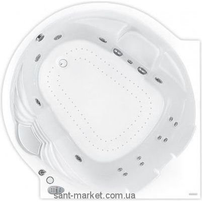 Ванна с гидро и аэромассажем акриловая PoolSpa Roma 208х140х47 PHR4310SO2C0000 Economy 2