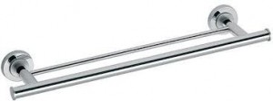 Ferro Torrente Держатель полотенец двойной хром/сатин.45см. B08