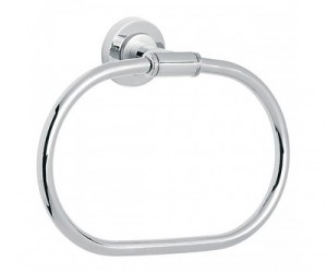 Ferro Torrente Круглый держатель полотенец хром/сатин B11