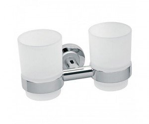 Ferro Torrente держатель стакана двойн. хром/сатин B04