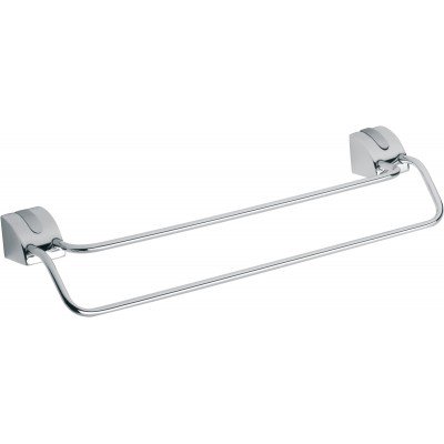 Ferro Cascata Тримач рушників подвійний хром / сатін.45см.E08