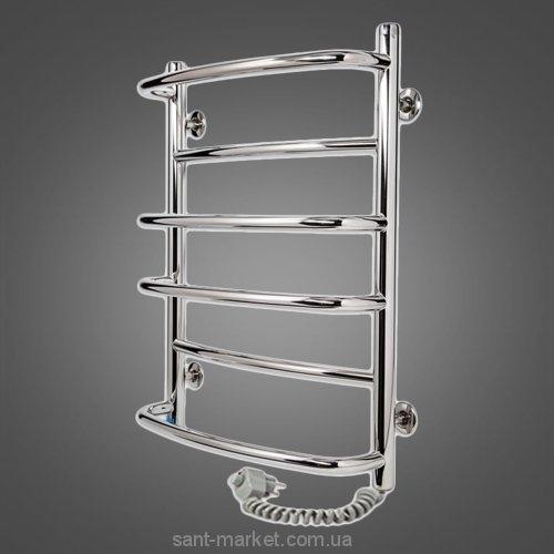 Електричний полотенцесушитель Laris Євромікс П6 Е 480х600х35 драбинка хром 73207026