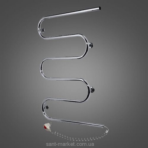 Електричний полотенцесушитель Laris Змійовик 25 РС5 Е 600х825х35 змійка хром 73207043