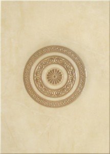 Церсанит Сенса декор классик беж 25х35