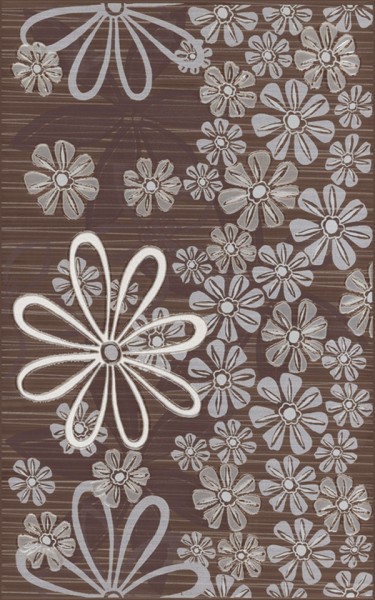 декор Церсаніт Ейфорія Квітка 3 25x35 Браун