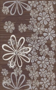 декор Церсаніт Ейфорія Квітка 3 25x35 Браун