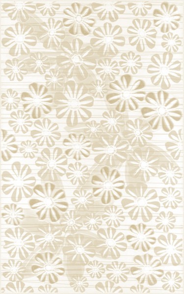 декор Церсаніт Ейфорія Квітка 2 25x35 Б'янко