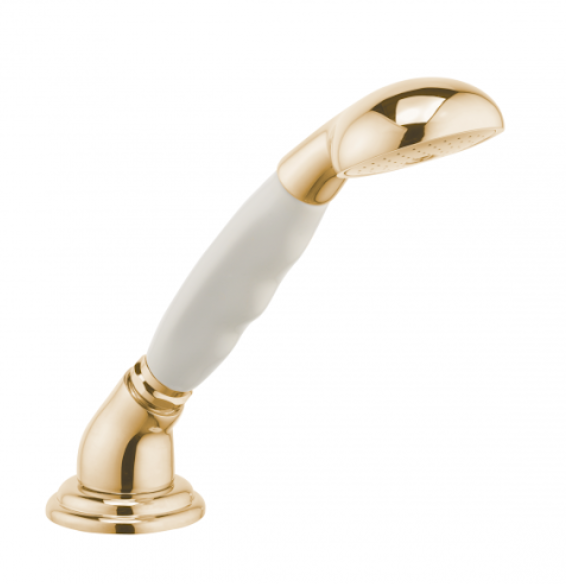 Врезной душевой гарнитур Kludi коллекция Adlon белый/золото 2705145