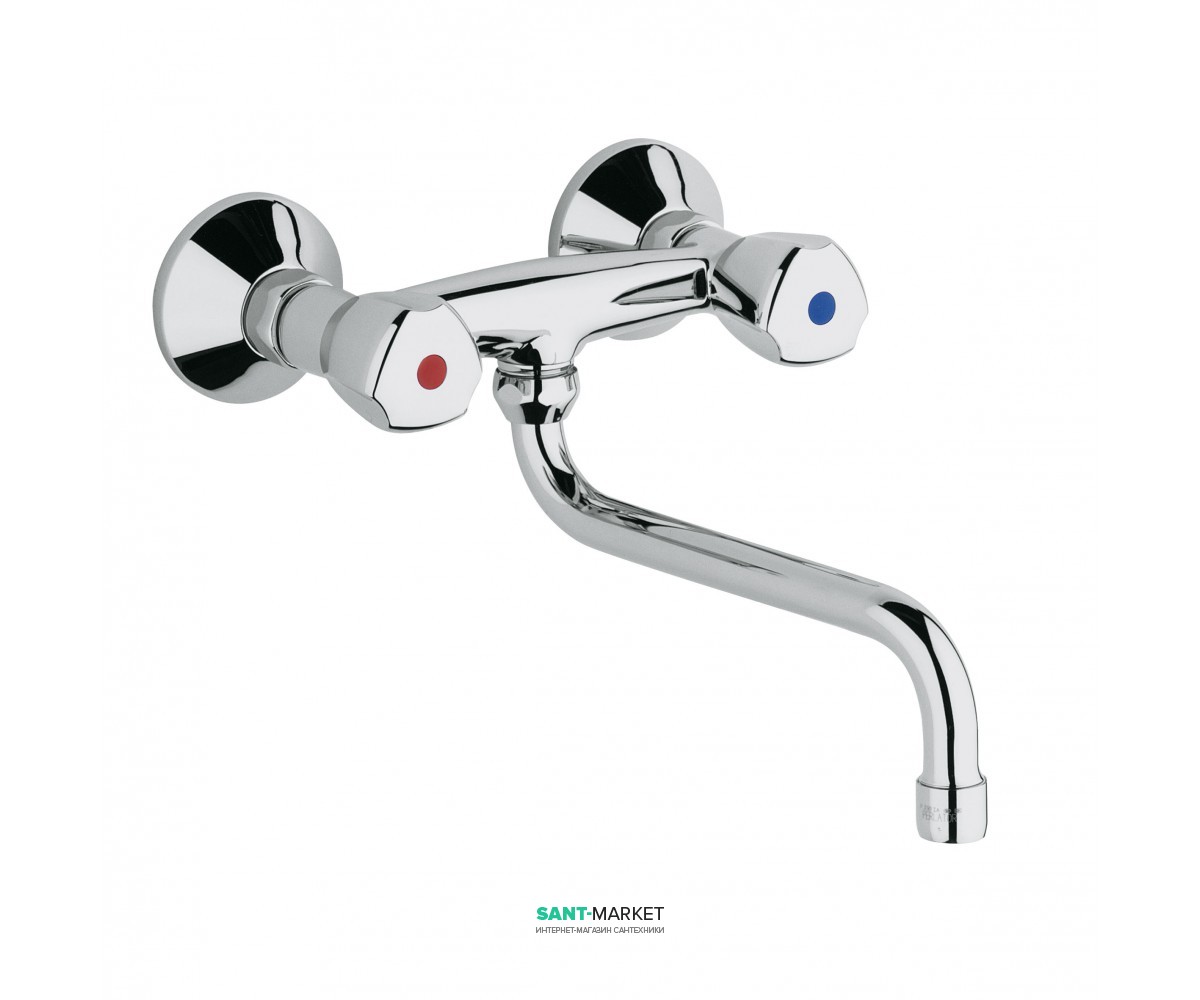 Змішувач для кухні Kludi Standard настінний двухвентильний 310530515