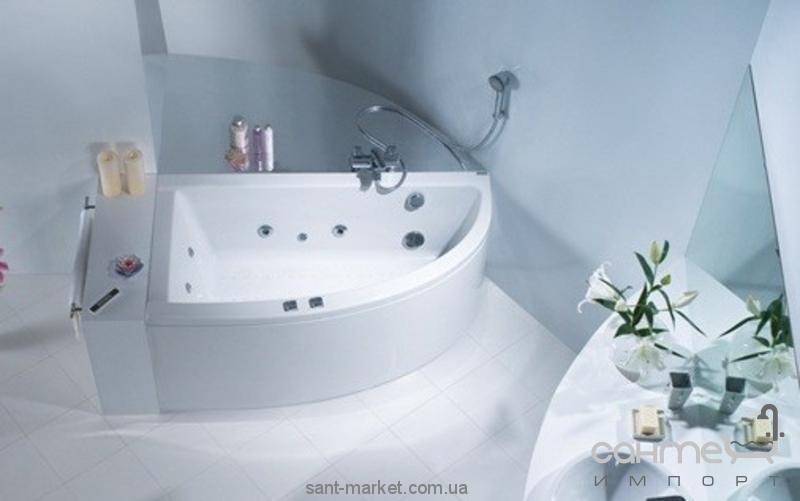 Ванна акрилова кутова PoolSpa колекція Laura 150х90х63 L PWANW..ZN000000 + ніжки