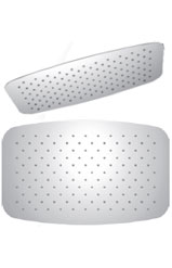 Лейка для верхнього душа з тропічним душем Saneko колекція Atlantic Relax хром LD-11.A02-425