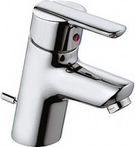 Змішувач для раковини одноважеля з донним клапаном Kludi колекція Almera хром 333810581