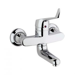 Смеситель для раковины однорычажный настенный Kludi коллекция Medi Mix хром 331130564