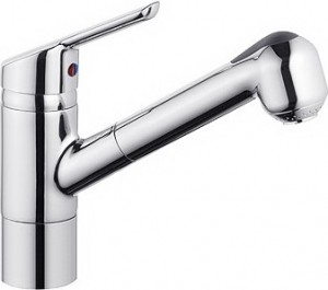 Смеситель для кухни с выдвижной лейкой Kludi Almera однорычажный 337610581