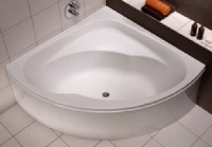KOLO INSPIRATION Акрилова кутова ванна 140 * 140см з ніжками XWN3040000