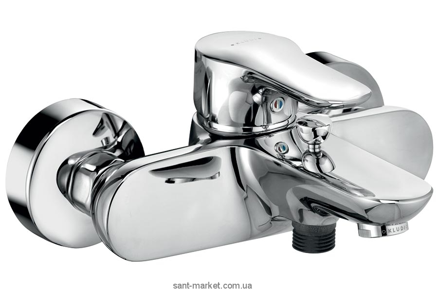 Змішувач одинважільний для ванни з коротким виливом Kludi колекція Objekta хром 326530575