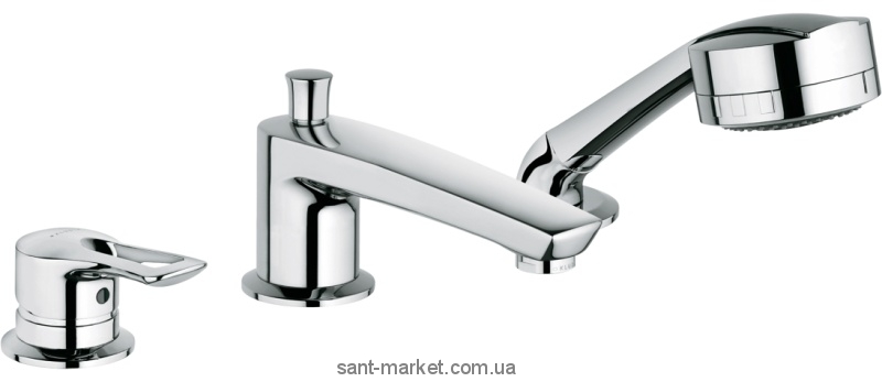 Змішувач одинважільний на борт ванни з душем Kludi колекція MX хром 334460562