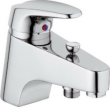 Змішувач для ванни одноважільний з коротким виливом Kludi колекція Objekta-Mix New хром 336850575