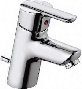Смеситель для раковины однорычажный с донным клапаном Kludi коллекция Almera хром 333810581