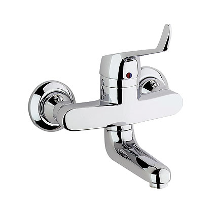 Смеситель для раковины однорычажный настенный Kludi коллекция Medi Mix хром 331130564