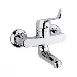 Смеситель для раковины однорычажный настенный Kludi коллекция Medi Mix хром 331130564