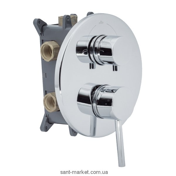 Смеситель скрытый (встраиваемый) Saneko хром CM-11.R-300-01