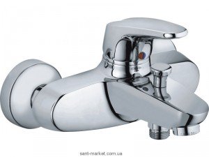 Змішувач одинважільний для ванни з коротким виливом Kludi колекція Objekta-Mix New хром 336530575