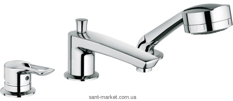 Смеситель однорычажный на борт ванны с душем Kludi коллекция MX хром 334460562