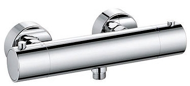 Змішувач для душу настінний двухвентильний з термостатом Kludi колекція Objekta хром 352000538