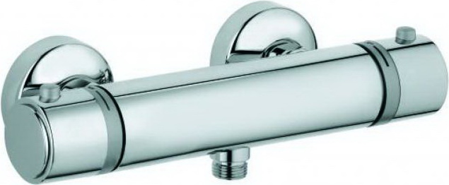 Смеситель для душа настенный двухвентильный с термостатом Kludi коллекция Almera хром 352000581