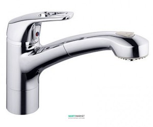 Cмеситель для кухни c выдвижной лейкой Kludi Mx однорычажный 339410562