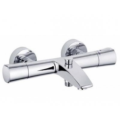 Змішувач з термостатом двухвентильний для ванни Kludi колекція Zenta хром 351010538