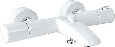 Змішувач з термостатом двухвентильний для ванни Kludi колекція Zenta білий 351019138