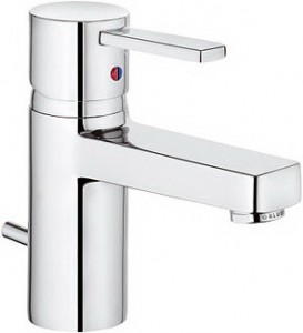 Смеситель для раковины однорычажный с донным клапаном Kludi коллекция Zenta хром 382500575