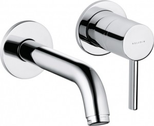 Смеситель для раковины однорычажный настенный Kludi коллекция Bozz хром 382440576