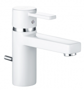 Змішувач для раковини одноважеля з донним клапаном Kludi колекція Zenta XL білий 382609175