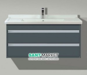 Тумба под раковину DURAVIT Ketho подвесная 100х45.5х48 графит 6648-49